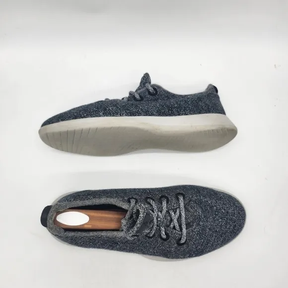 Allbirds Merino Wool Runners Lace Up Sneakers Shoes Mens Size 11 Natural Gray