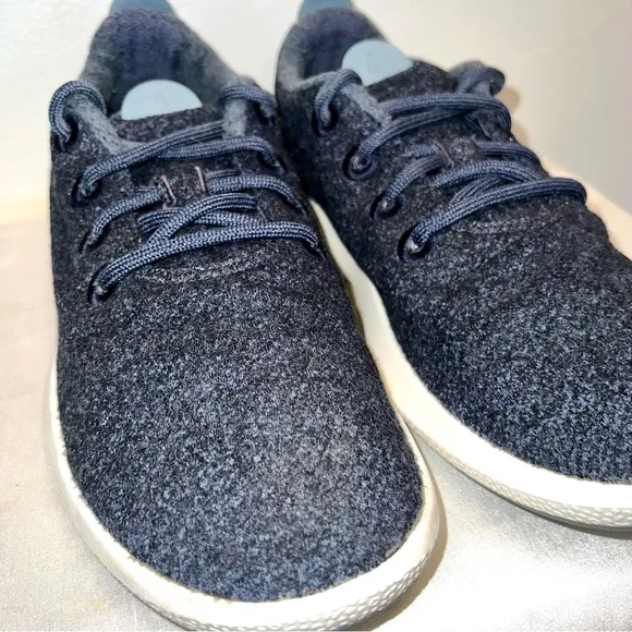 Allbirds Mizzle Navy Blue Mens Sz 9 Running Shoes Athletic Walking Wool Sneakers