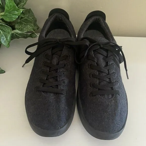 Allbirds Wool Pipers Comfort Shoes Mens Size 12 Lace Up Natural Black Casual