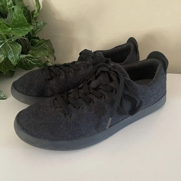Allbirds Wool Pipers Comfort Shoes Mens Size 12 Lace Up Natural Black Casual