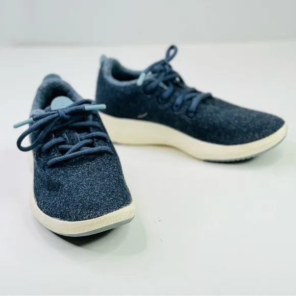 Allbirds wool trainers sneakers navy heather size 7