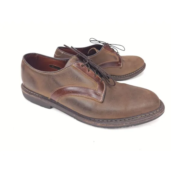 Allen Edmonds Berkshire Oxford Dress Shoes Mens Size 10.5 D Brown Leather USA