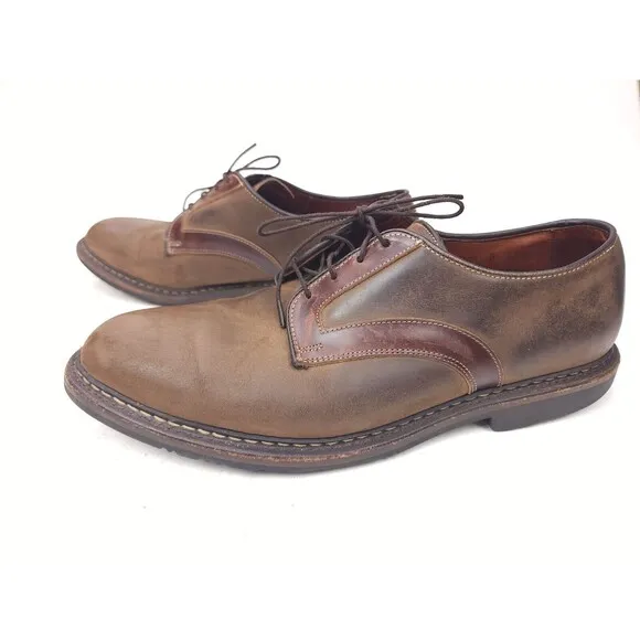 Allen Edmonds Berkshire Oxford Dress Shoes Mens Size 10.5 D Brown Leather USA