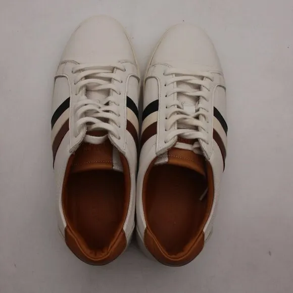 Allen Edmonds Courtside Shoes Men's Size 10 D White Leather Casual Sneakers
