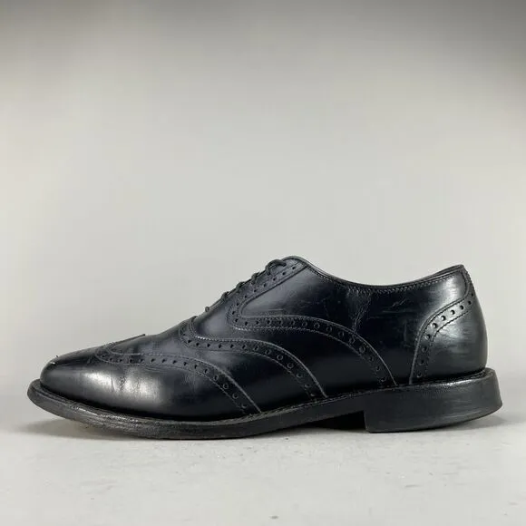 Allen Edmonds McClain Men’s Size 8.5 D Wingtip Dress Shoes Black Leather Casual