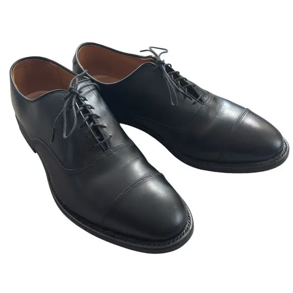 Allen Edmonds Park Avenue Cap Toe Black Leather Oxford Dress Shoes 8EEE Classic
