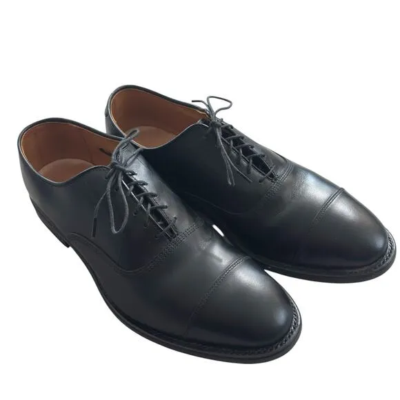 Allen Edmonds Park Avenue Cap Toe Black Leather Oxford Dress Shoes 8EEE Classic