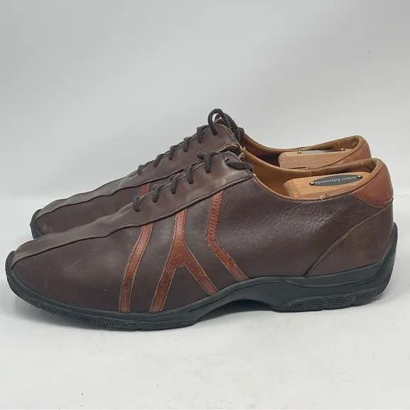 Allen Edmonds Traveler Shoes Mens 11.5D Brown Leather Bicycle Toe Casual Driving