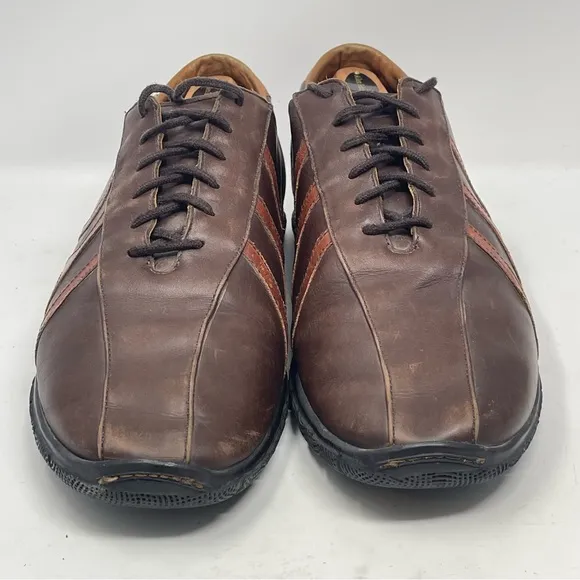 Allen Edmonds Traveler Shoes Mens 11.5D Brown Leather Bicycle Toe Casual Driving