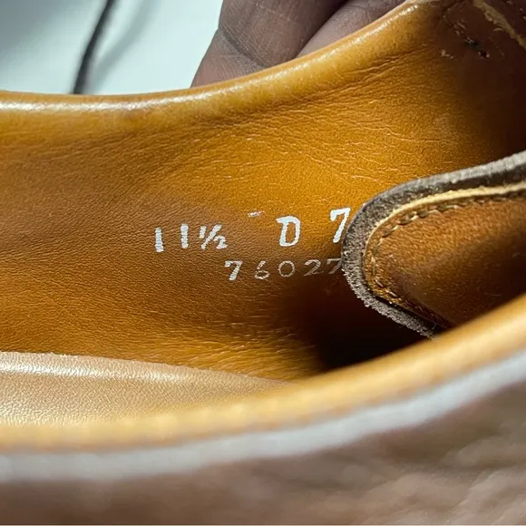 Allen Edmonds Traveler Shoes Mens 11.5D Brown Leather Bicycle Toe Casual Driving