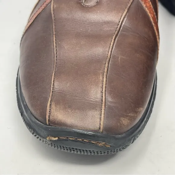 Allen Edmonds Traveler Shoes Mens 11.5D Brown Leather Bicycle Toe Casual Driving