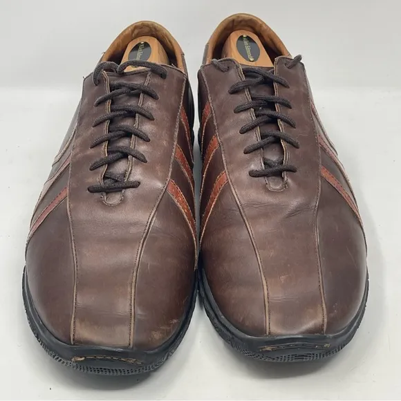 Allen Edmonds Traveler Shoes Mens 11.5D Brown Leather Bicycle Toe Casual Driving