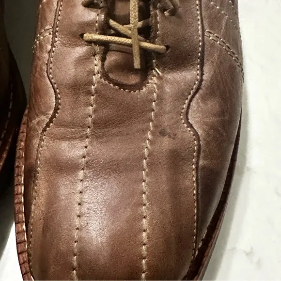 Allen Edmonds Voyager Walking Casual Shoes Walnut Color Distressed Leather 9.5D