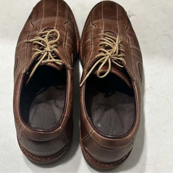 Allen Edmonds Voyager Walking Casual Shoes Walnut Color Distressed Leather 9.5D