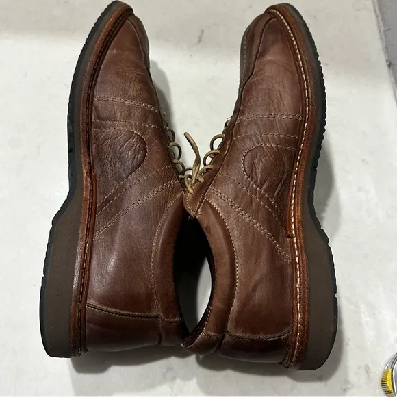 Allen Edmonds Voyager Walking Casual Shoes Walnut Color Distressed Leather 9.5D