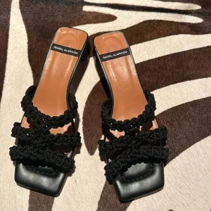 Angel alarco’n 🔥Sale🔥black sandals Made in Spain 🇪🇸