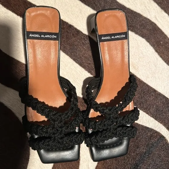 Angel alarco’n 🔥Sale🔥black sandals Made in Spain 🇪🇸