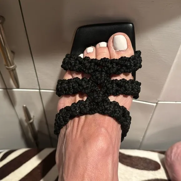 Angel alarco’n 🔥Sale🔥black sandals Made in Spain 🇪🇸