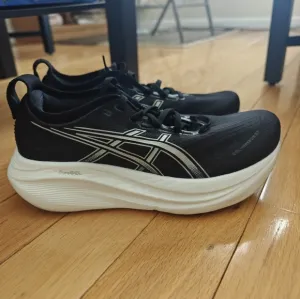 Asics Mens Gel Nimbus 27 1011B958 Black Running Shoes Sneakers Size 9