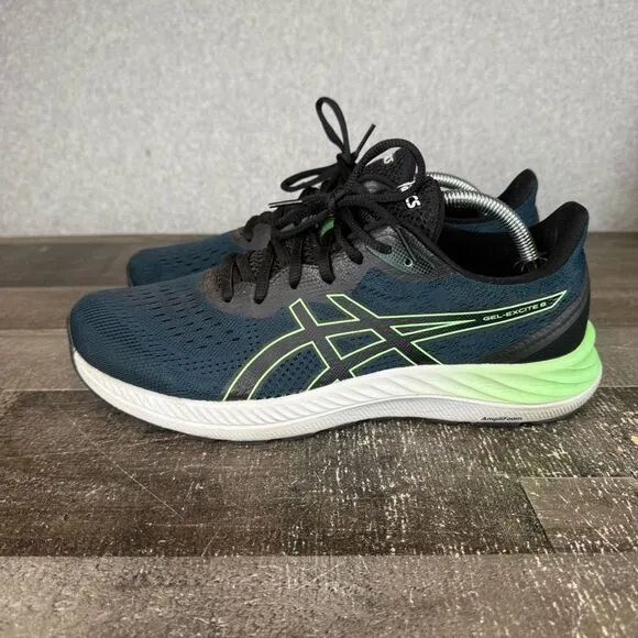 Asics Mens Size 10 Gel Excite 8 Running Athletic Shoes Sneakers Blue 1011B036