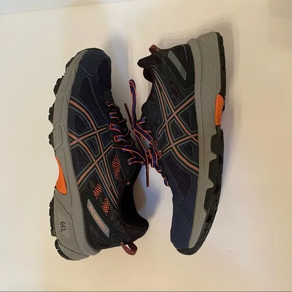 ASICS SHOES SNEAKERS BLUE PINK GEL VENTURE 6 ACTIVE ATHLETIC size 6.5