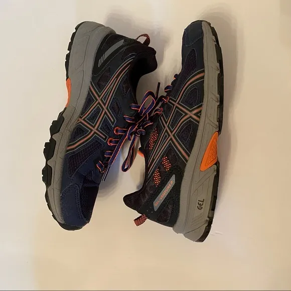 ASICS SHOES SNEAKERS BLUE PINK GEL VENTURE 6 ACTIVE ATHLETIC size 6.5