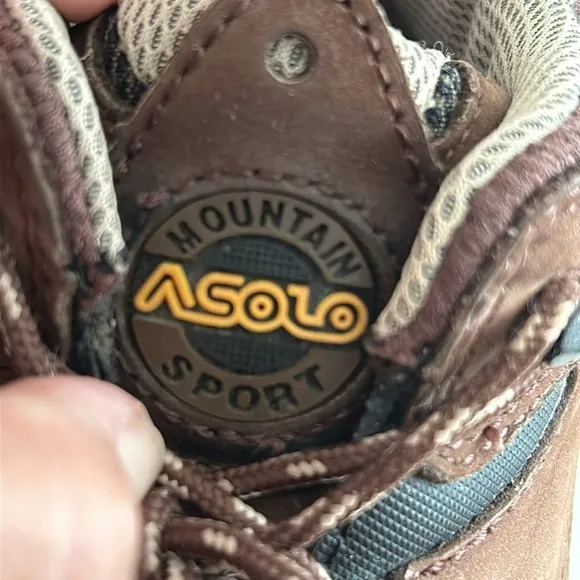 Asolo Quasar Brown Leather Vibram Sole Ankle Lace Up Unisex Hiking Boots - M7/W9