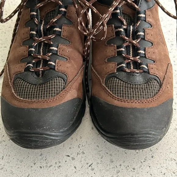Asolo Quasar Brown Leather Vibram Sole Ankle Lace Up Unisex Hiking Boots - M7/W9
