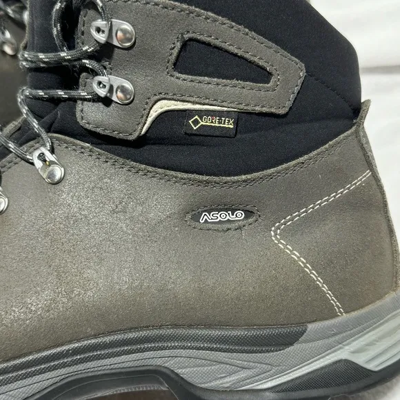 Asolo Thyrus GV Gore-Tex GTX Hiking Boots - Men’s Size 11.5 Dark Gray/Black