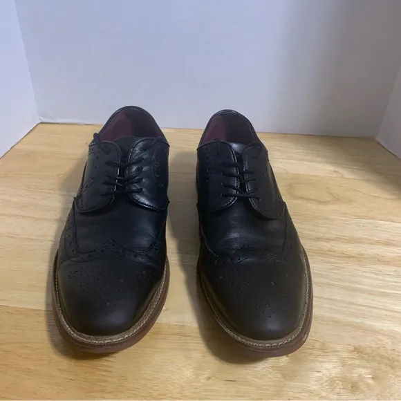Aston‎ Grey Collection Black Wingtip Dress Oxford Shoes Size : 8