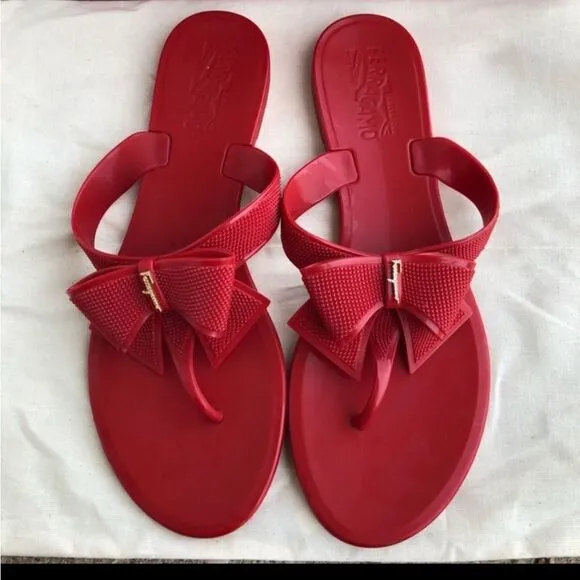 Authentic Salvatore Ferragamo Bali Sandals with box