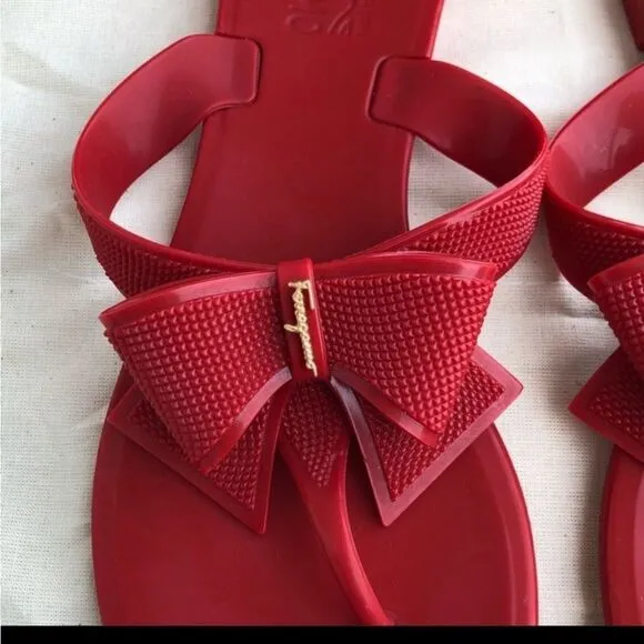 Authentic Salvatore Ferragamo Bali Sandals with box