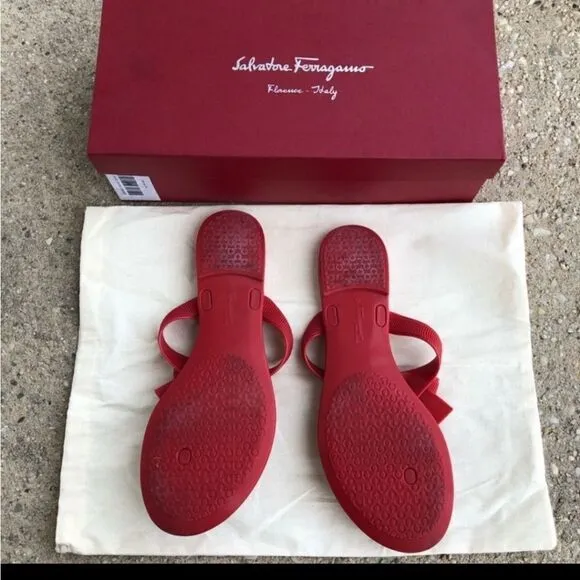 Authentic Salvatore Ferragamo Bali Sandals with box