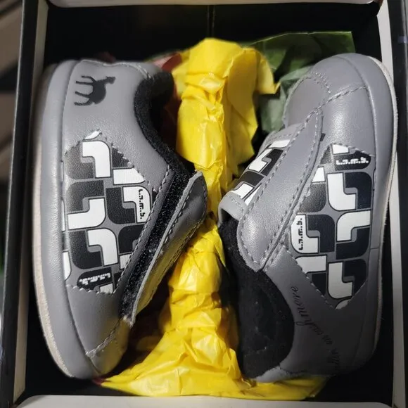 BABY L.A.M.B. Shoes Size 3 with box! Geolambtric crib infant