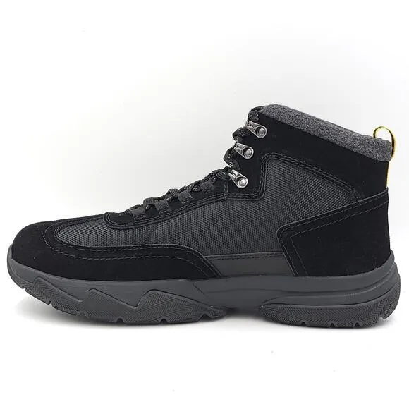 Bass Outdoor Men Hiking Boots Field Alpine 2 Size US 11 Black Waterproof Suede