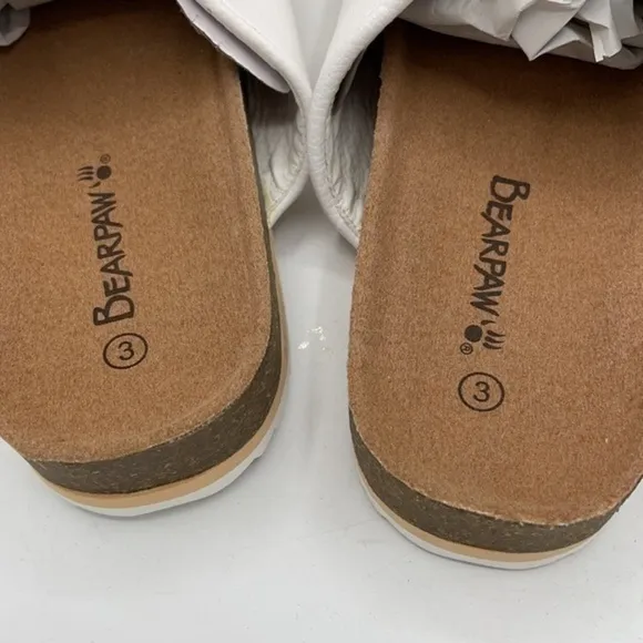 BEARPAW White Brooklyn Sandals