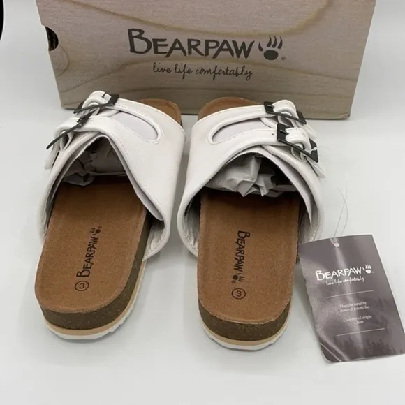 BEARPAW White Brooklyn Sandals