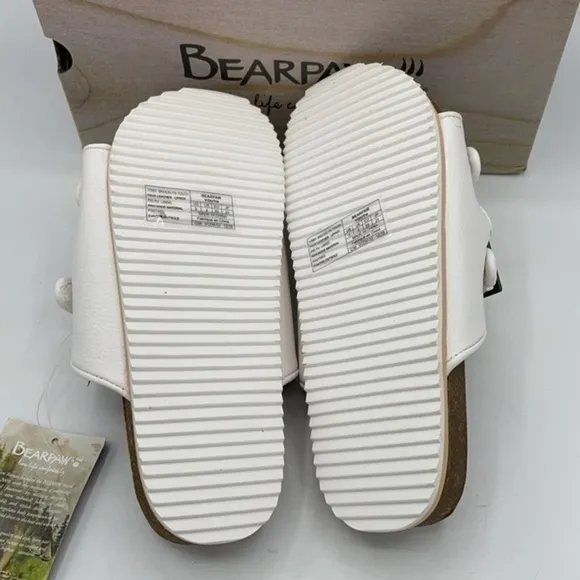 BEARPAW White Brooklyn Sandals
