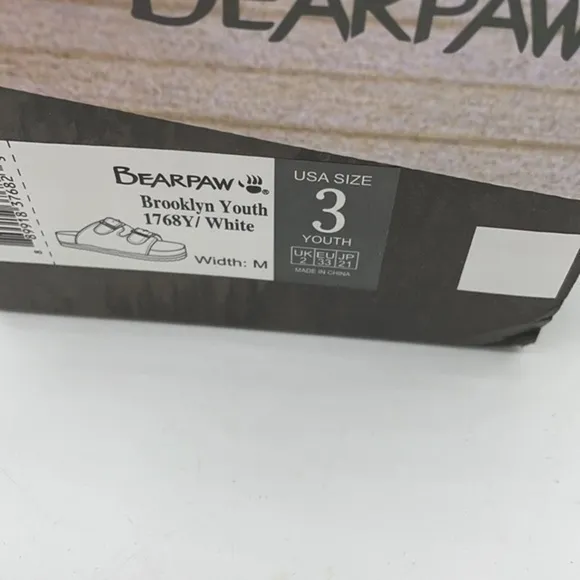 BEARPAW White Brooklyn Sandals
