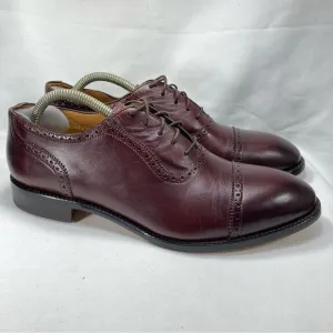 Beckett Simonon Men's Durant Cap Toe Lace Up Oxford Oak Brown Dress Shoes Sz 11