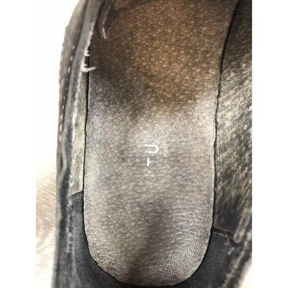 Bed Stu Dupont Men's Gray Distressed Leather Lace Up Oxford Dress Shoes US 12