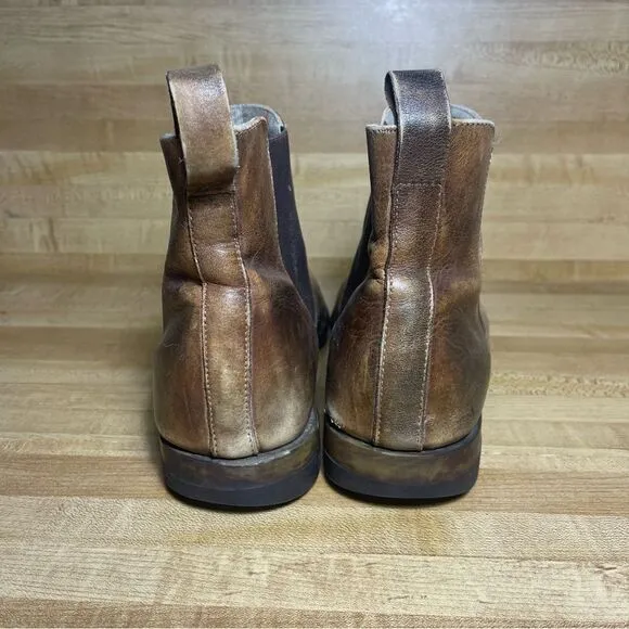 Bed Stu Mens Chelsea Boots Shoes Size 12 Brown Leather Pull On Ankle Casual