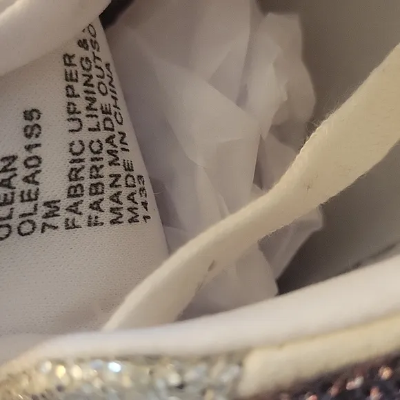 Betsey Johnson Olean Plaid Swarovski Crystal Plaid Sneakers NWOT