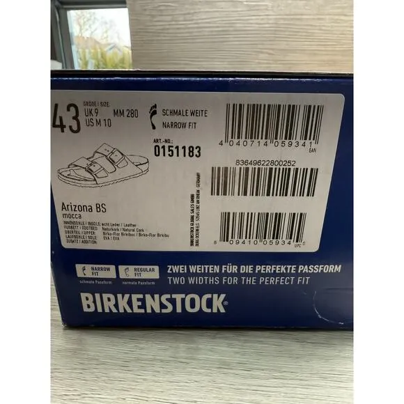 Birkenstock Arizona BS Sandals Straps Mocca Men’s Size 10