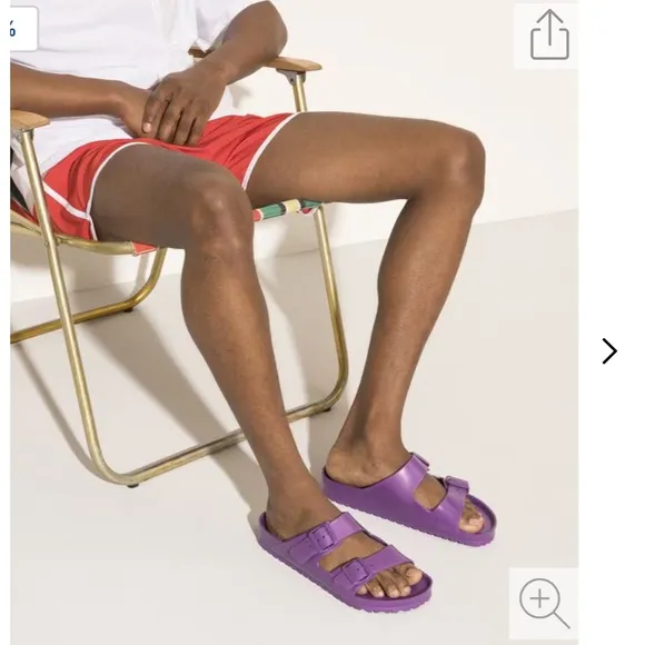 Birkenstock Arizona Eva Pumpkin Sandals Purple Size 40 Size 7-7.5