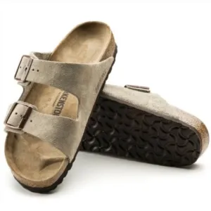 Birkenstock Arizona Suede Sandals Taupe