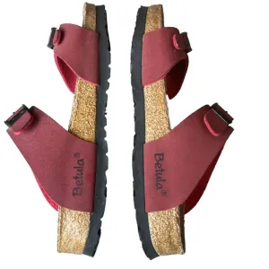 Birkenstock Betula Sydney Slides Sandals Red Birko-Flor Womens 6 EU 37