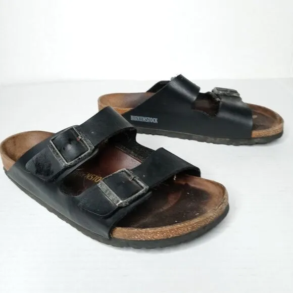 Birkenstock black and brown sandals size 41