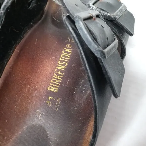 Birkenstock black and brown sandals size 41
