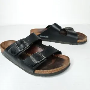 Birkenstock black and brown sandals size 41